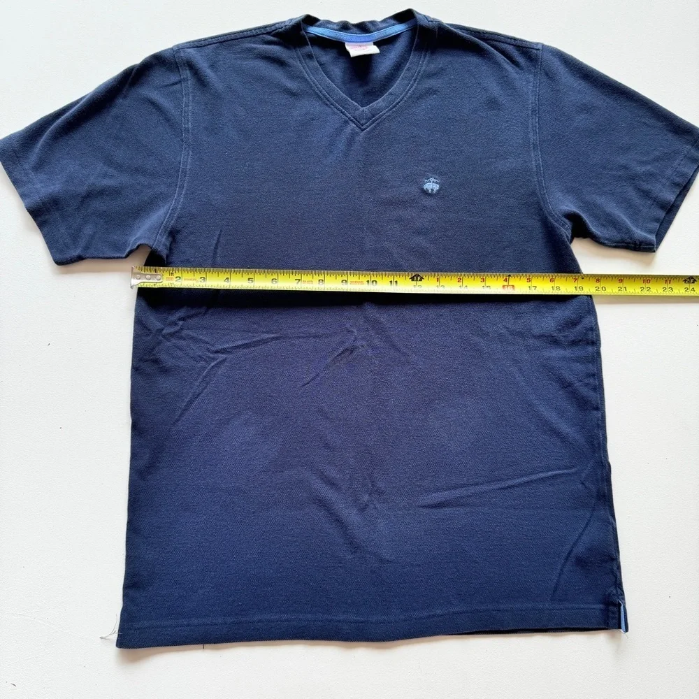 Brooks Brothers - All Cotton Logo Crewneck T-Shirt in Blue